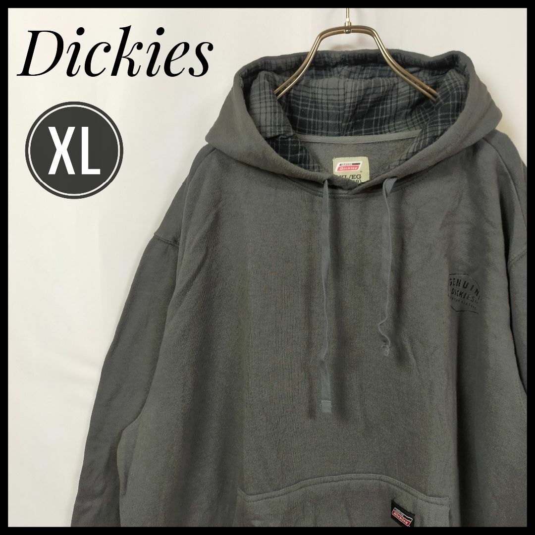 Dickies(ディッキーズ)のkabu様専用　ディッキーズ　プルオーバー　ゆるだぼ　ワンポイントロゴ　裏起毛 メンズのトップス(パーカー)の商品写真