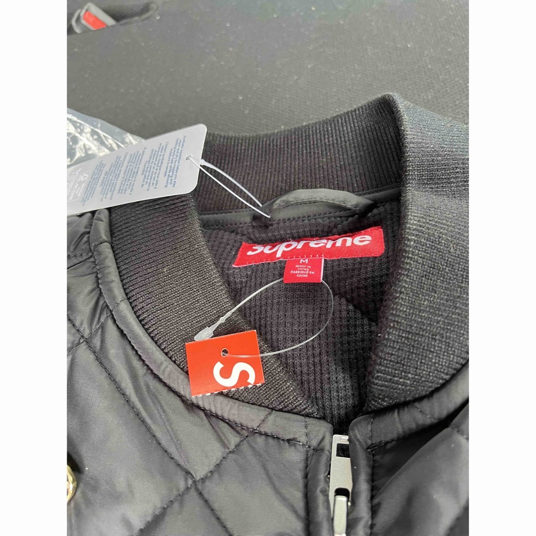 Supreme Pins Quilted Work Vest Black M 1