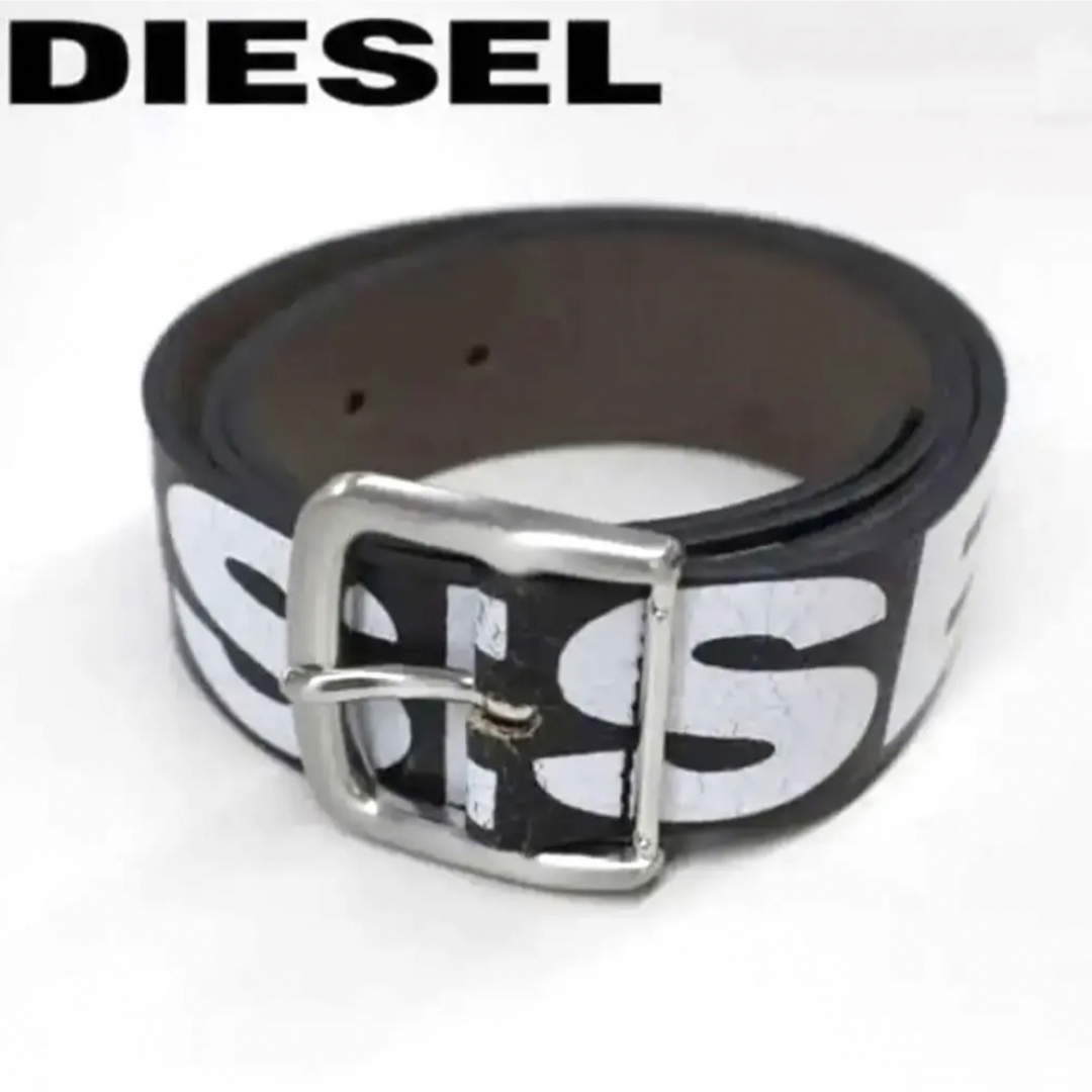 新品DIESELメンズのレザーベルト★DIESEL logo★