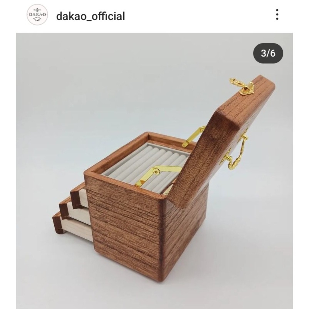 ジュエリーボックス 引き出し3段 チークカラーの通販 by DAKAO【公式