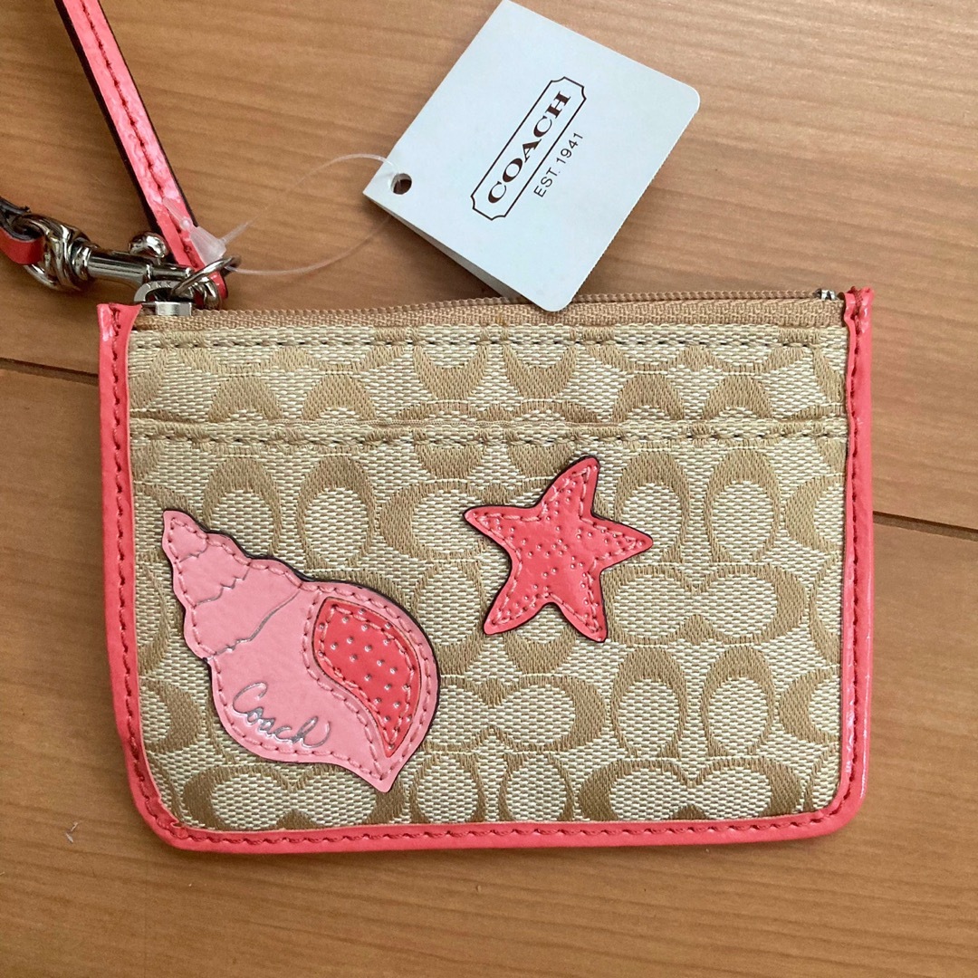 新品 未使用 COACH コーチ カード 小銭入れ パスケース 箱付正規品