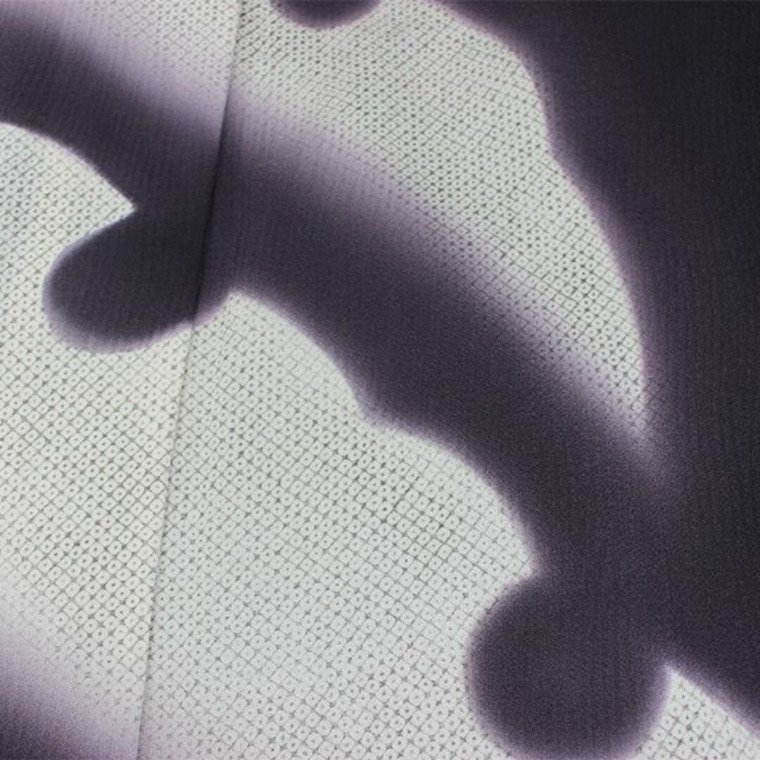 AB3034　単衣　訪問着　167㎝　紫系雪輪 レディースの水着/浴衣(着物)の商品写真