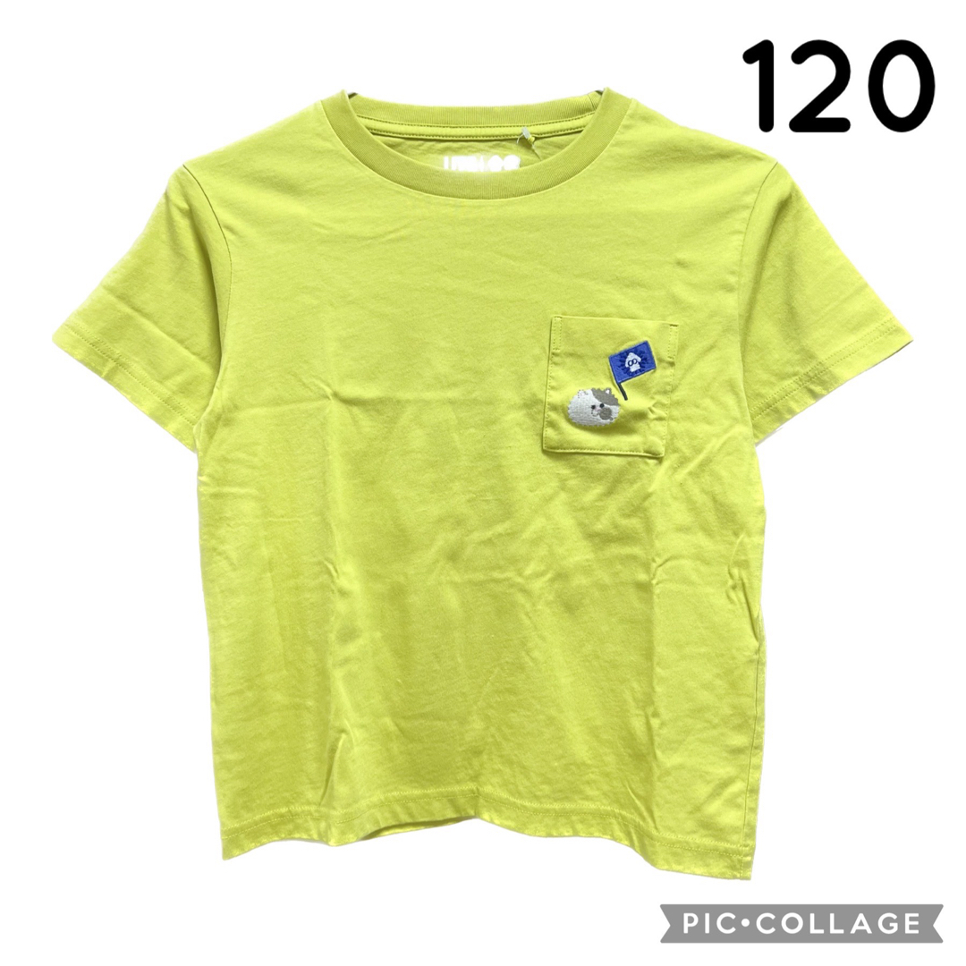 UNIQLO(ユニクロ)のユニクロ スプラトゥーン3 Tシャツ UT イエロー 半袖 120 キッズ/ベビー/マタニティのキッズ服男の子用(90cm~)(Tシャツ/カットソー)の商品写真