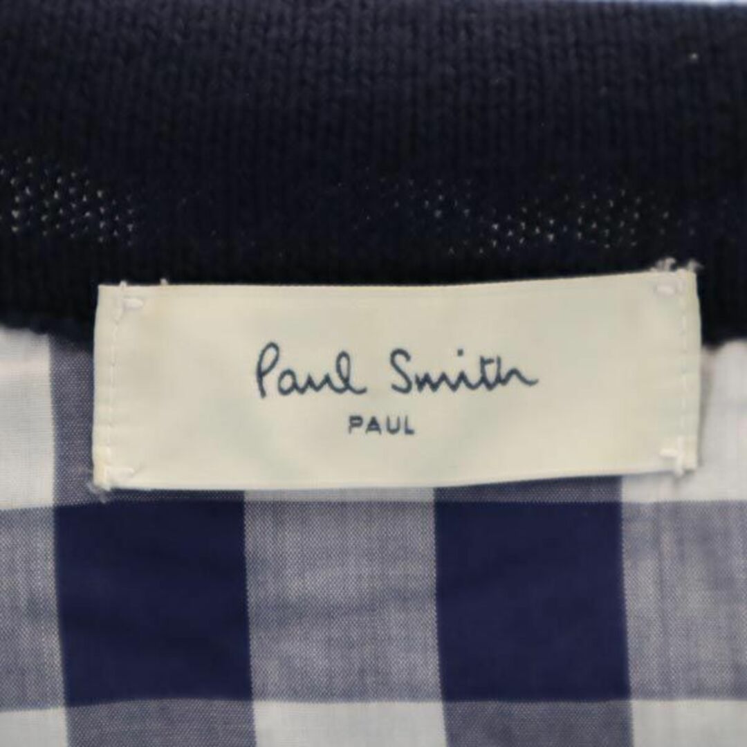 Paul Smith(ポールスミス)のポールスミス ニット テーラードジャケット M ネイビー系 Paul Smith メンズ 【中古】  【230909】 メンズのジャケット/アウター(ダッフルコート)の商品写真