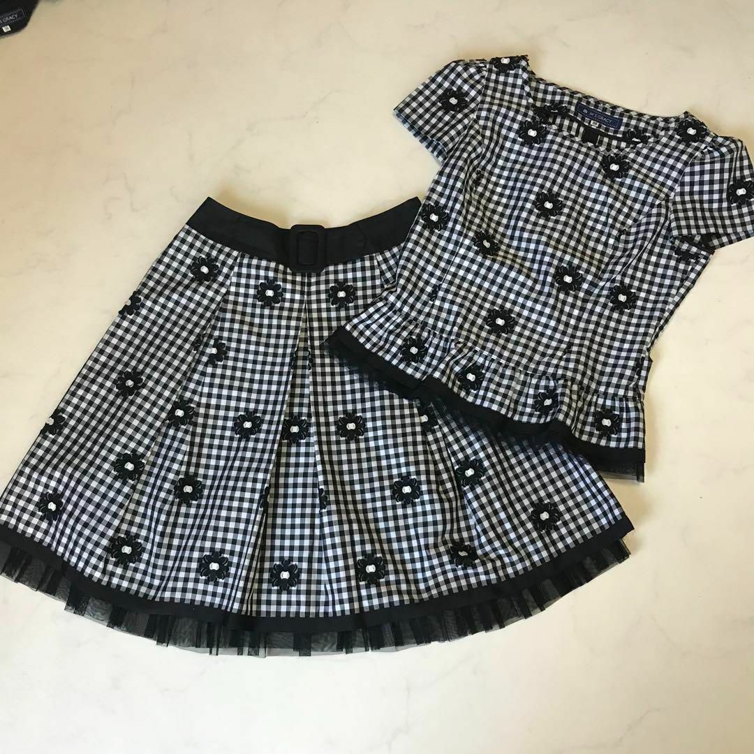 M'S GRACY - エムズグレイシー ギンガム チェック セットアップ 38の