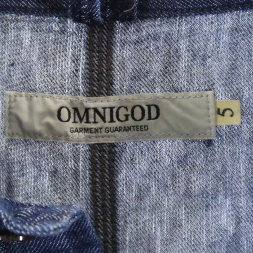 OMNiGOD　新品タグ付　デニムレギュラーシャツユーズド加エ　　日本製Lサイズ