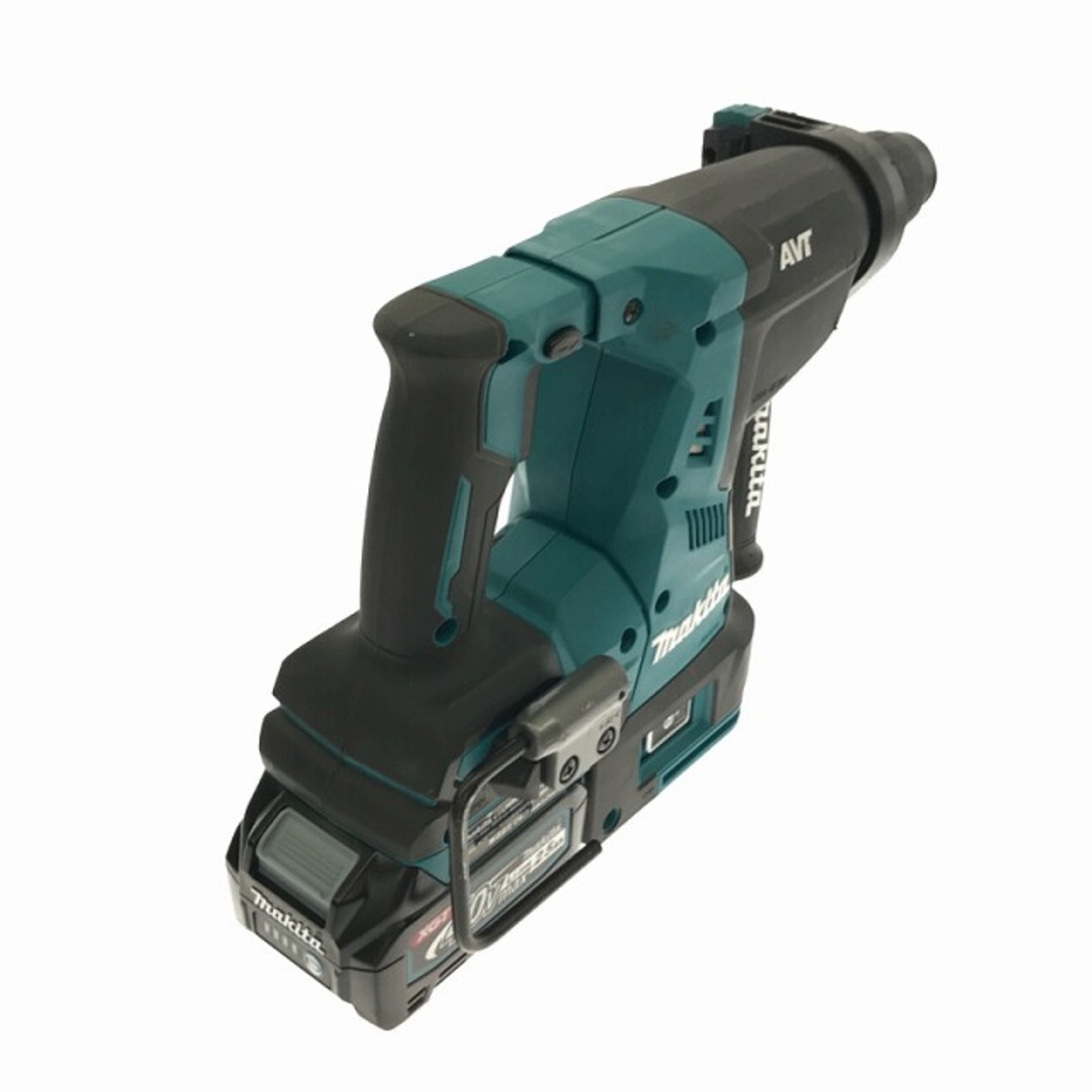 ☆比較的綺麗☆makita マキタ 40Vmax 28mm 充電式ハンマドリル HR001GRDX 青/ブルー バッテリー2個(2.5Ah) 充電器 ケース付 77607