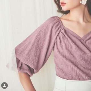 ROYAL PARTY ❤︎ スフレブラウス❤︎ホワイト