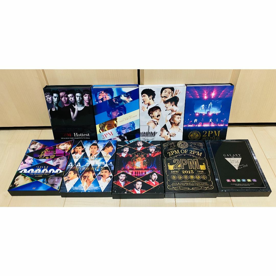 2PM DVD 9点セット 初回限定盤 ライブ映像、MV&ドキュメンタリー集の
