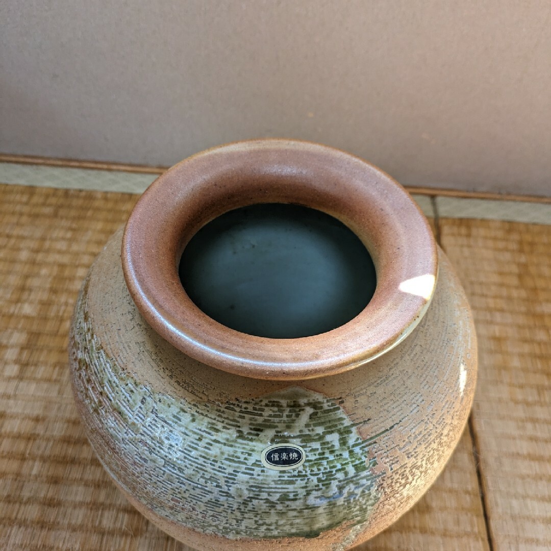 ☆激安☆昭和レトロ希少品信楽焼大きな高級花瓶壺の通販 by まこと's