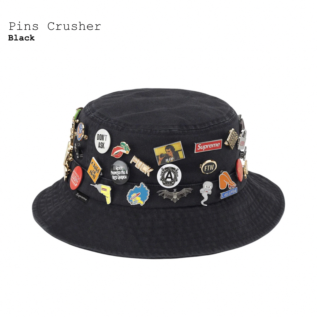 Supreme(シュプリーム)のSupreme Pins Crusher Black メンズの帽子(ハット)の商品写真