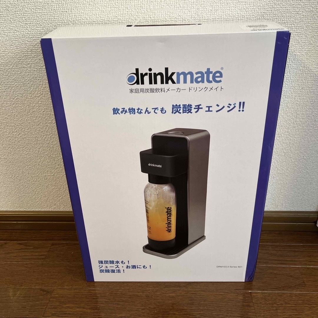 【新品未開封】炭酸水メーカーdrinkmate DRM1013 BLACK