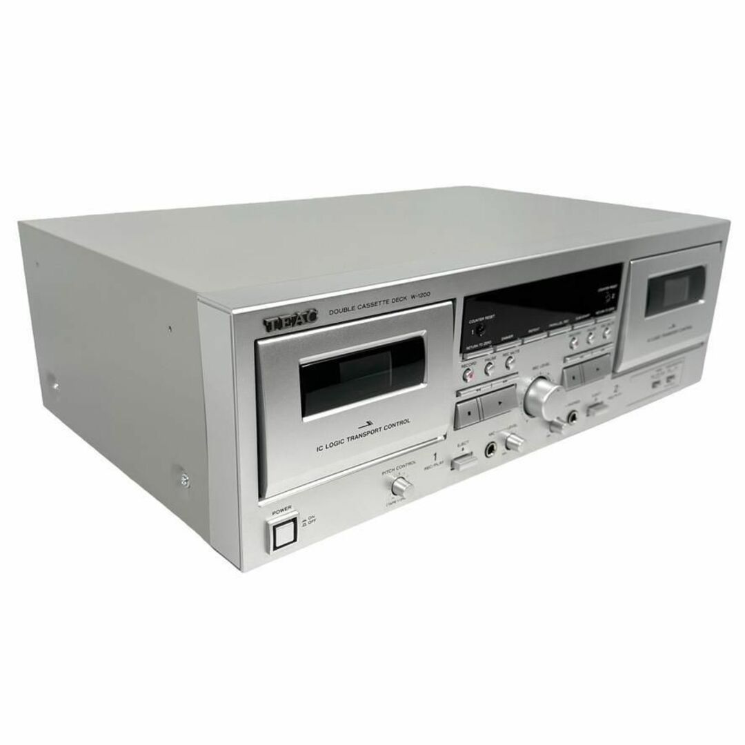 優良動作品 TEAC ダブルカセットデッキ W-1200(S)