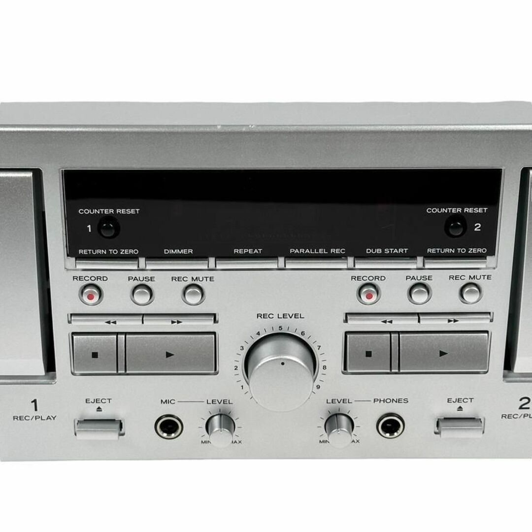 優良動作品 TEAC ダブルカセットデッキ W-1200(S)