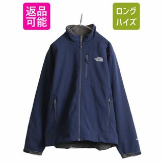 美品ノースフェイス ソフトシェルジャケットAPEX 裏地フリース 黒XL〜2XL