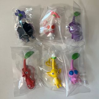 バンダイ(BANDAI)のピクミングミ マスコット 6点セット　PIKMIN   マスコット&フルーツグミ(ゲームキャラクター)