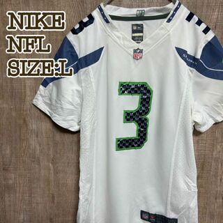 ナイキ(NIKE)のNIKE ナイキ　NFL シアトル・シーホークス　ゲームシャツ　ホワイト　L(K(Tシャツ/カットソー)