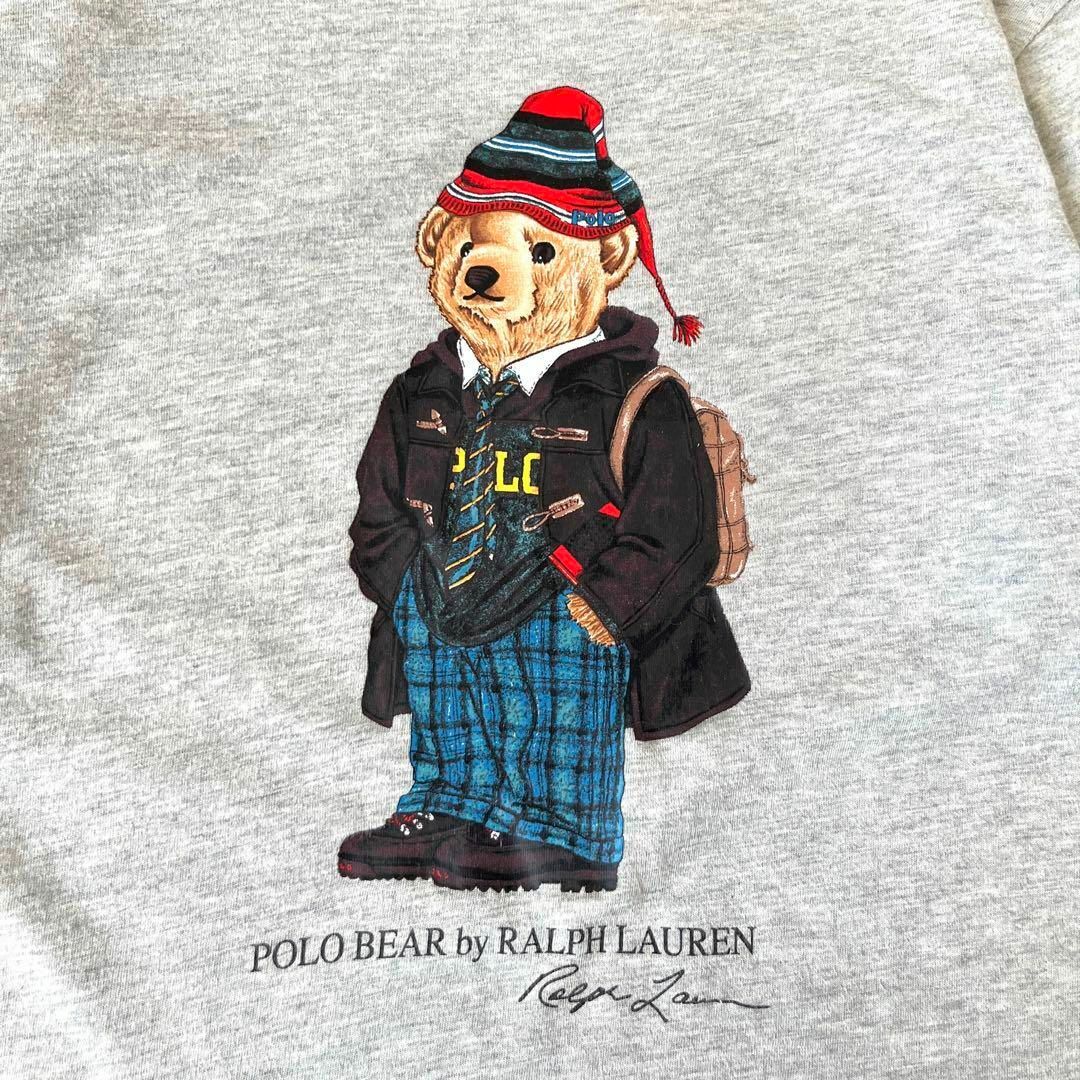 POLO RALPH LAUREN(ポロラルフローレン)の【ポロベアー】ポロ ラルフローレン レディース Tシャツ くま熊 グレー レディースのトップス(Tシャツ(半袖/袖なし))の商品写真