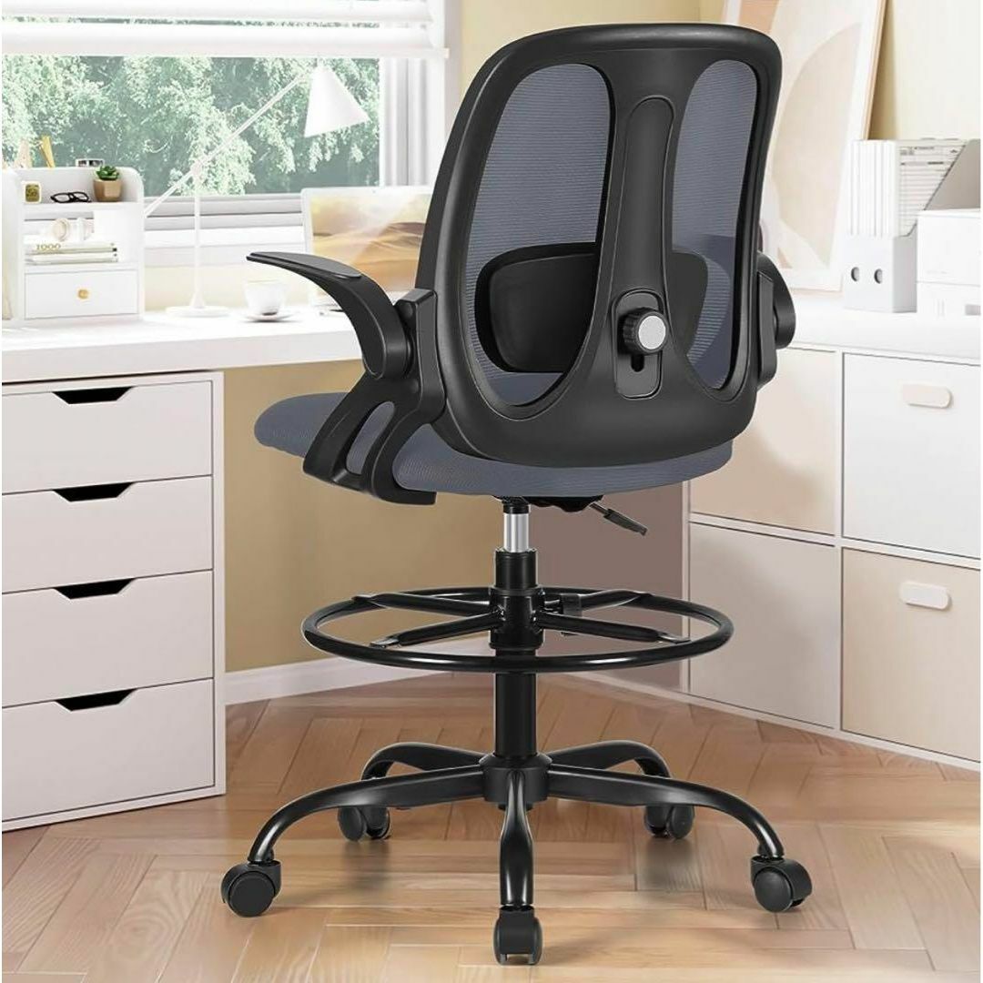 オフィスチェア 椅子 疲れない テレワーク デスクチェア 通気性 メッシュ 黒