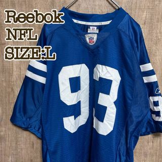 リーボック(Reebok)のReebok リーボック　ゲームシャツ　NFL/インディアナ・コルツ　ブルー L(Tシャツ/カットソー(半袖/袖なし))