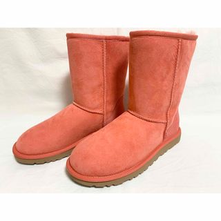 アグ(UGG)の未使用 アグ UGG ムートン レザー ブーツ USA6 23㎝前後 ピンク(ブーツ)