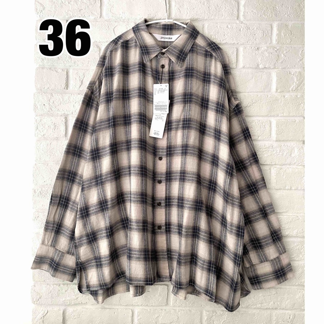 【PROVOKE/プロヴォーク】Oversized check Shirt 36