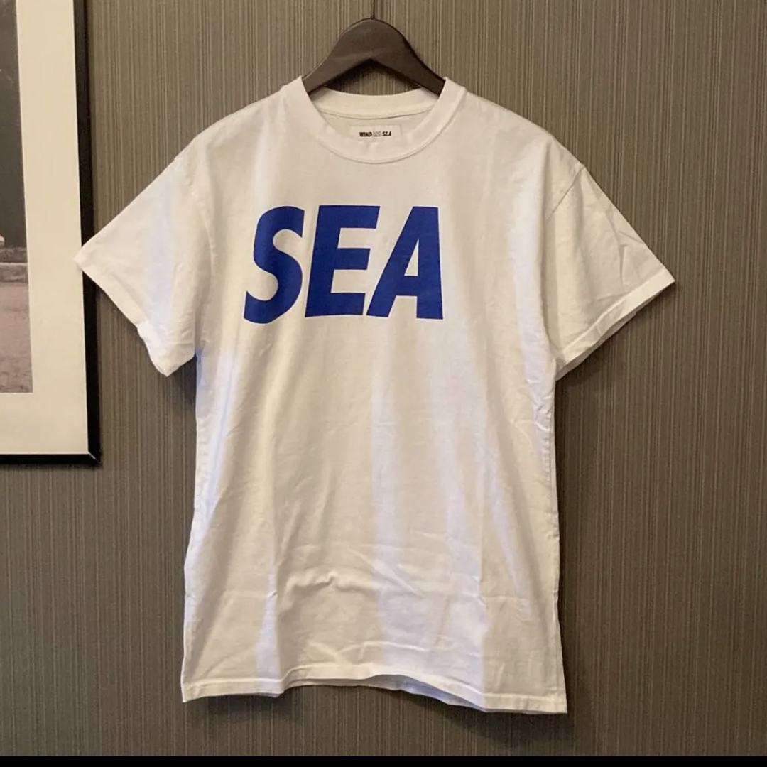 WIND AND SEA ロゴ S/S Tシャツ BLUE_YELLOW新品XL