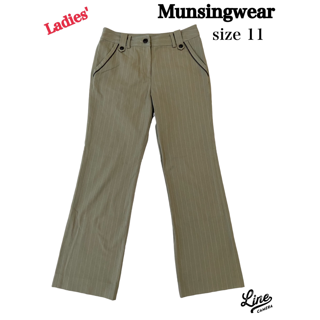 Munsingwear ワンピース Rline ボーダー ストライプ Lサイズ