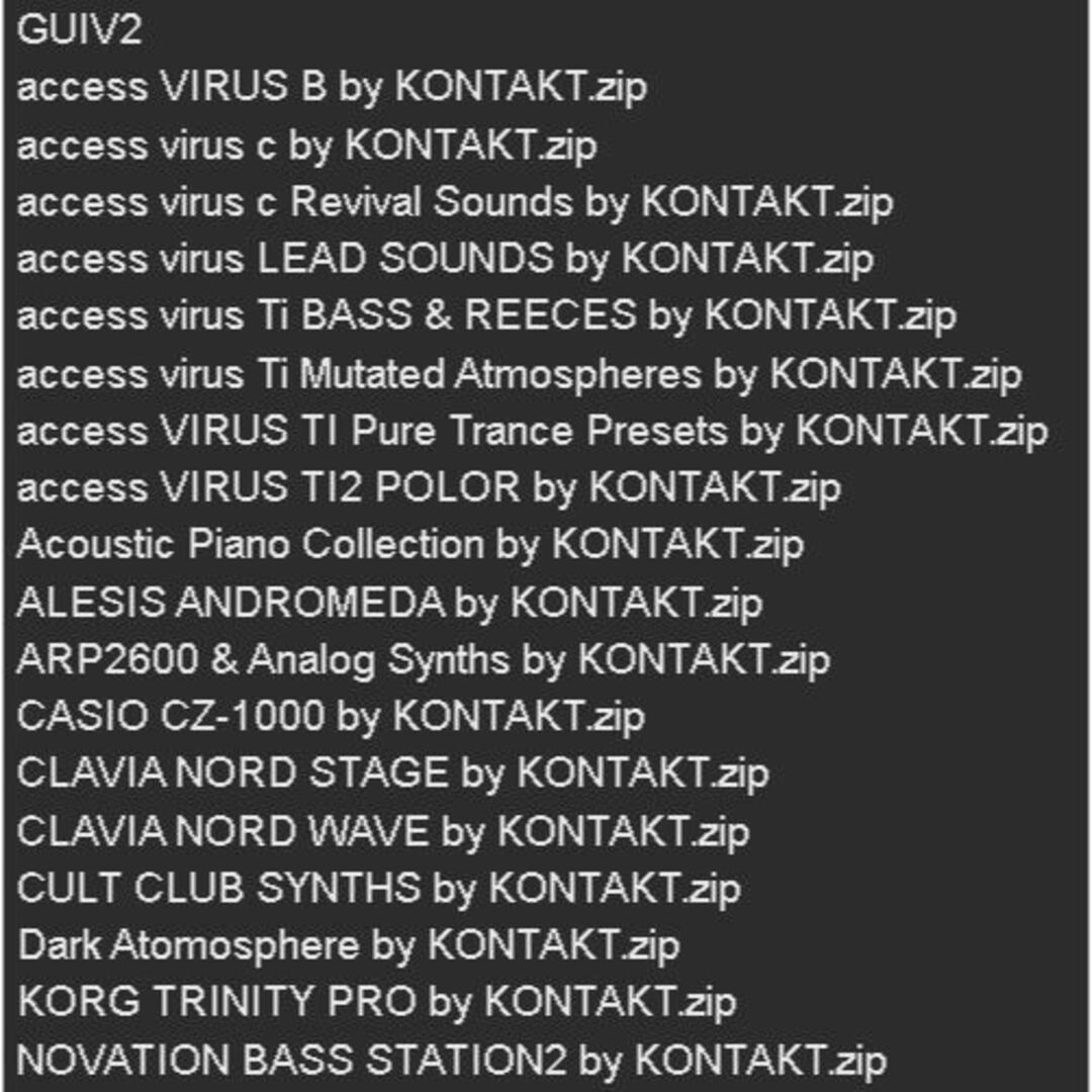 【#KONTAKT音源】シンセサイザーサンプリング音源（DL販売） 3