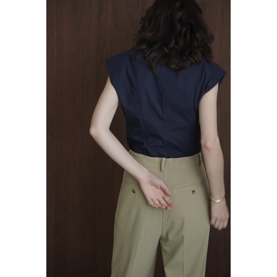 SHOULDER PADDED SHIRT【CLANE】