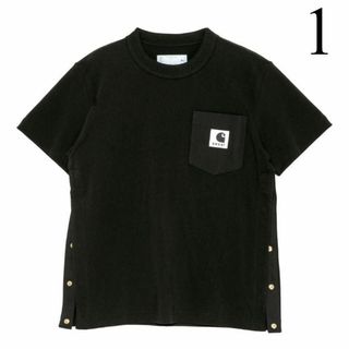 サカイ(sacai)の１　sacai × Carhartt WIP Tシャツ ネイビー 　サカイ　新品(Tシャツ(半袖/袖なし))