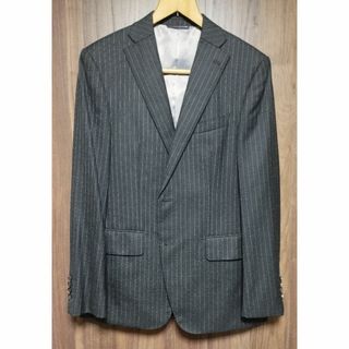 スーツカンパニー(THE SUIT COMPANY)のスーツ　セットアップ　黒地に白ストライプ（スーツカンパニー）(セットアップ)