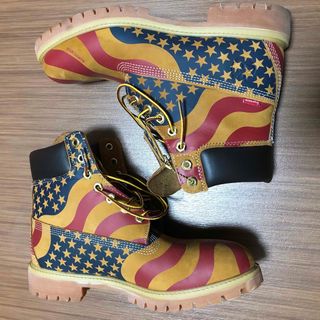 supreme timberland シュプリーム ティンバーランド 星条旗-