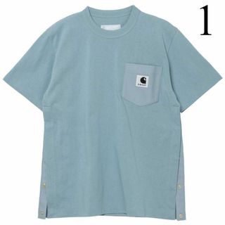 １　sacai × Carhartt WIP Tシャツ　水色　サカイ　新品