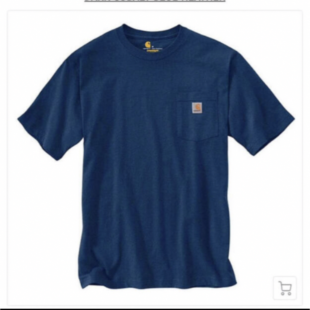 carhartt(カーハート)のお値下げ。カーハート　ストリームブルー メンズのトップス(Tシャツ/カットソー(半袖/袖なし))の商品写真