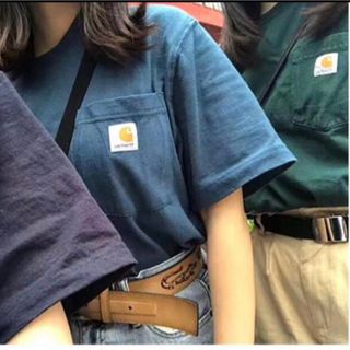 カーハート(carhartt)のお値下げ。カーハート　ストリームブルー(Tシャツ/カットソー(半袖/袖なし))