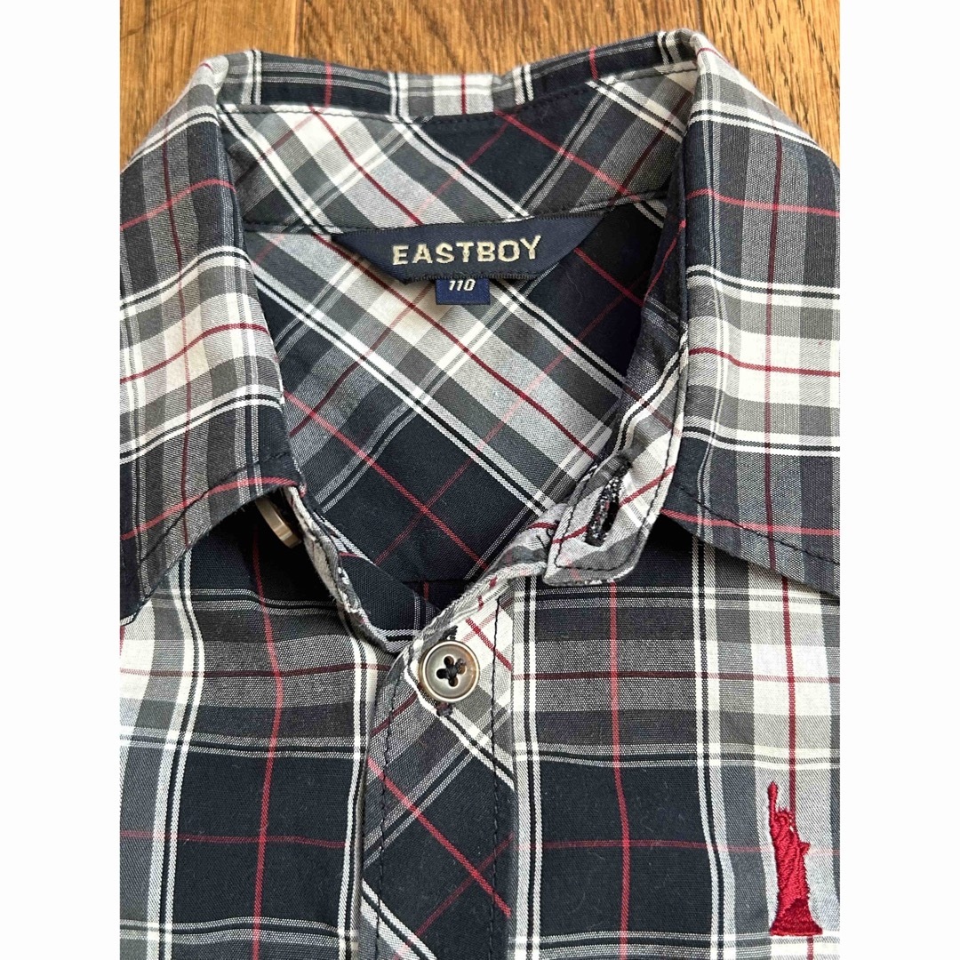 EASTBOY(イーストボーイ)のイーストボーイ　シャツ　110  美品 キッズ/ベビー/マタニティのキッズ服男の子用(90cm~)(ブラウス)の商品写真