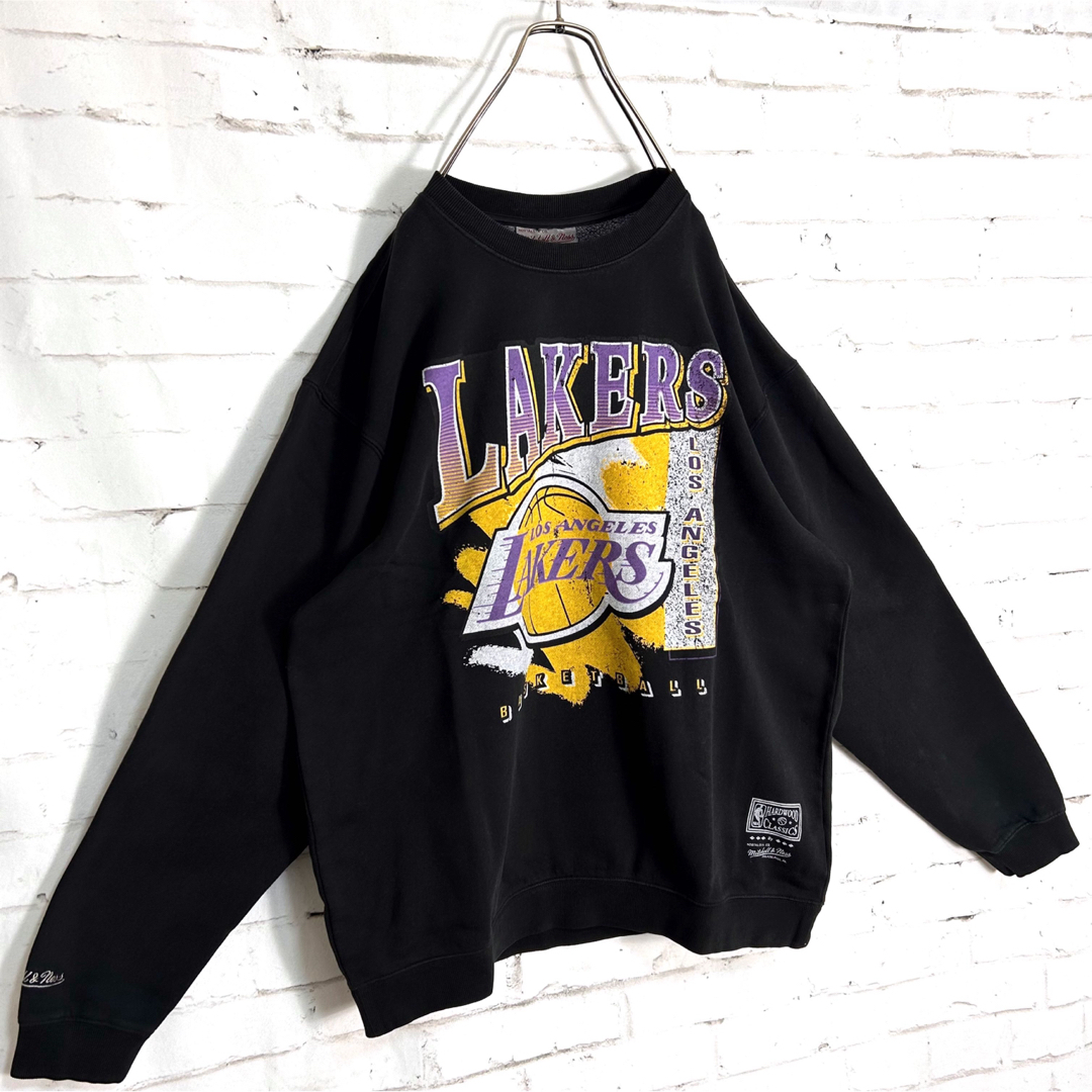 新品 未使用 !! NBA レイカーズ ビッグサイズ 刺繍ロゴ スウェット