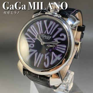 ガガミラノ(GaGa MILANO)のイタリアブランド男性用腕時計メンズウォッチガガミラノ5084マヌアーレ46(腕時計(アナログ))