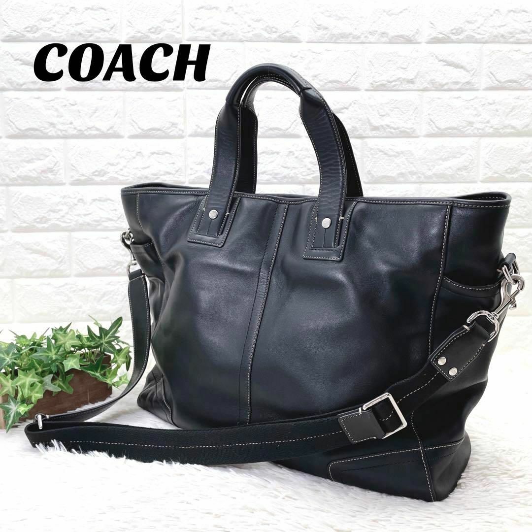 美品 coach コーチ ショルダーバッグ 2way 大容量 F70103 - ビジネスバッグ