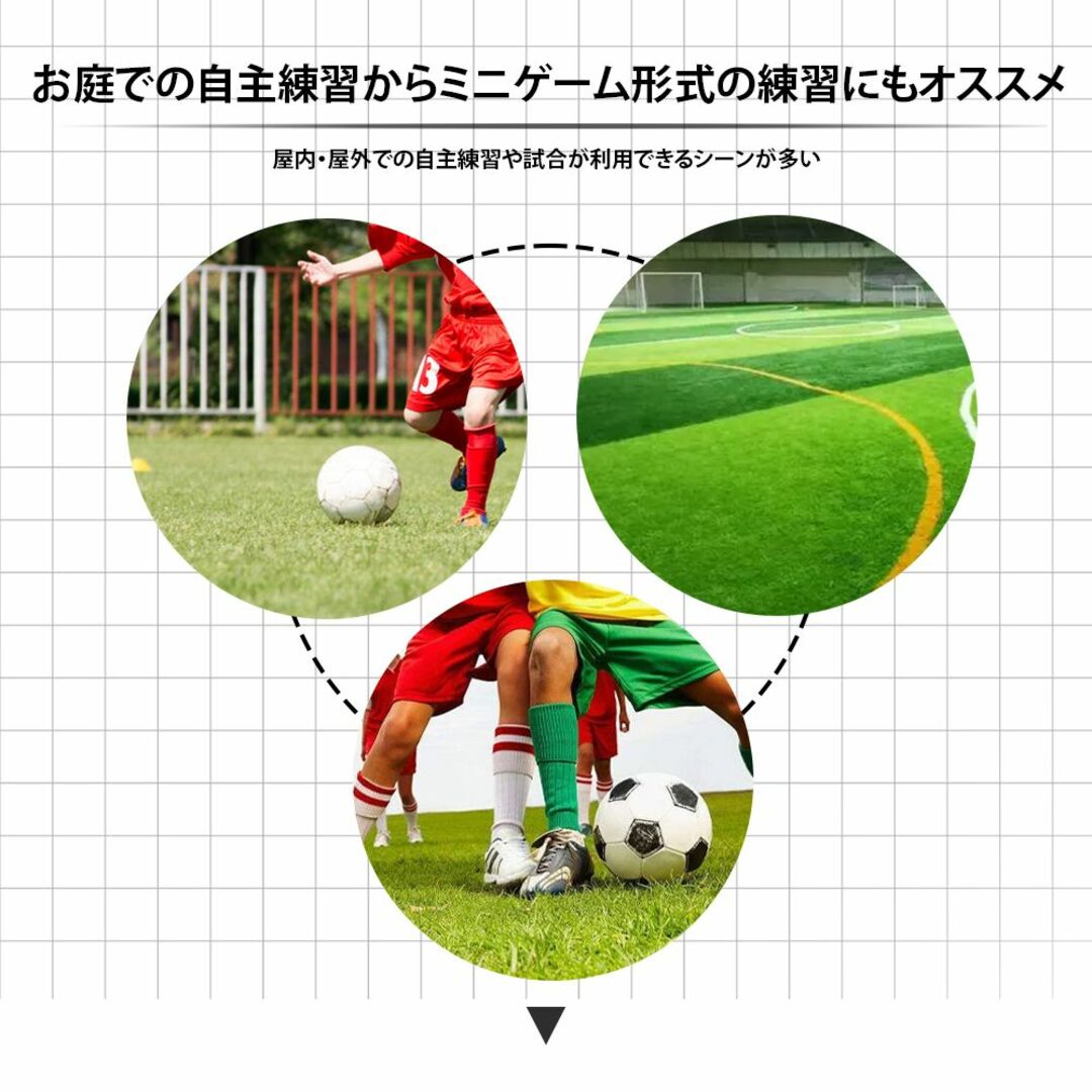 フットサルゴール 3m×2m 公式サイズ 組み立て式 キャリーバッグ付の