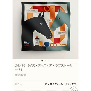 エルメス(Hermes)の🌸エルメス カレ70  イズ ディス ア ラブストーリー？(バンダナ/スカーフ)