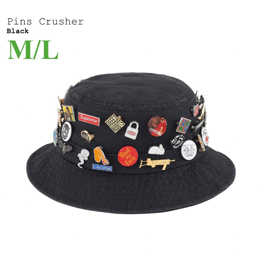 Supreme(シュプリーム)のSupreme Pins Crusher Black メンズの帽子(ハット)の商品写真