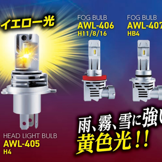 自動車・バイク用LEDヘッド ＆フォグライト　Hi/Lo　 H4(汎用パーツ)