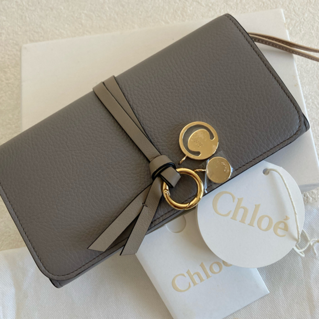 Chloe - 極美品 チャーム新品 Chloe クロエ アルファベット 長財布