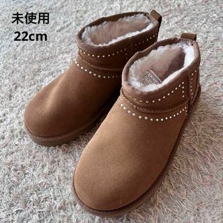 アグ(UGG)の【未使用】アグ Classic Ultra Mini Bling ベージュ 22(ブーツ)