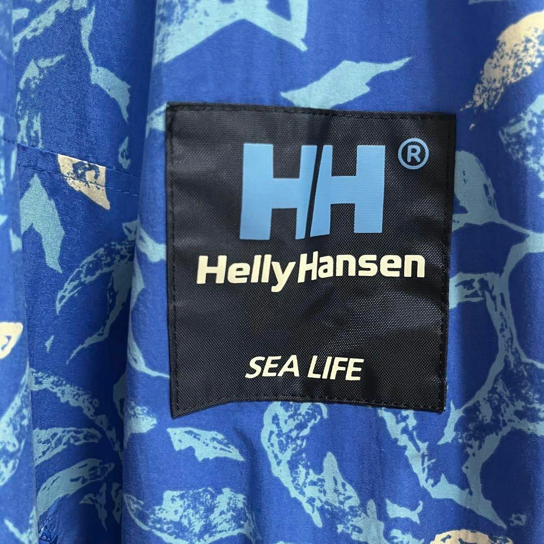 HELLY HANSEN(ヘリーハンセン)の90sヴィンテージ古着 ヘリーハンセン　ハーフジッププリントナイロンアノラックL メンズのジャケット/アウター(ナイロンジャケット)の商品写真