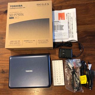 トウシバ(東芝)のTOSHIBA REGZA レグザポータブルプレーヤー SD-P710SL(ポータブルプレーヤー)