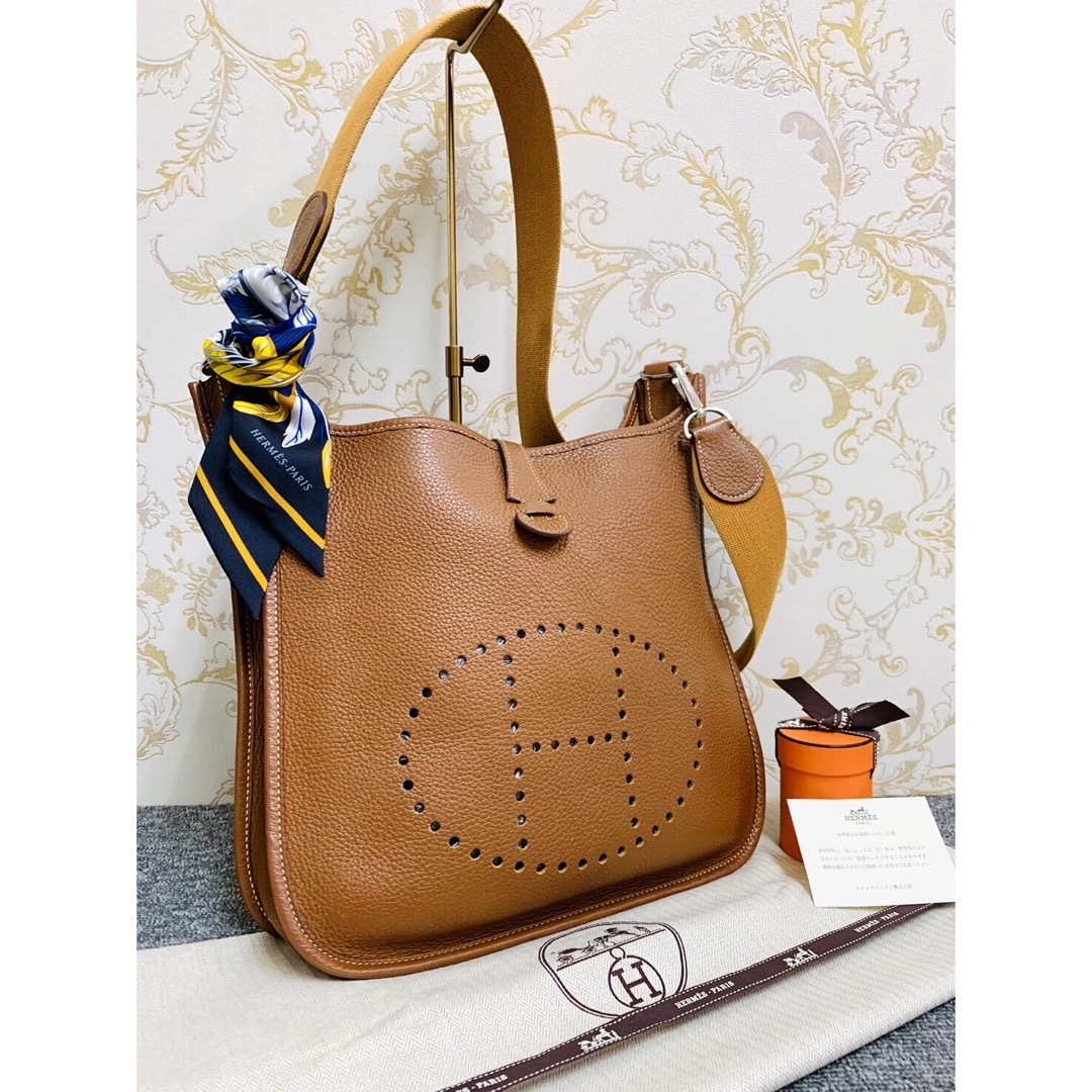 美品 HERMES エブリンI PM ショルダーバッグ ブラック