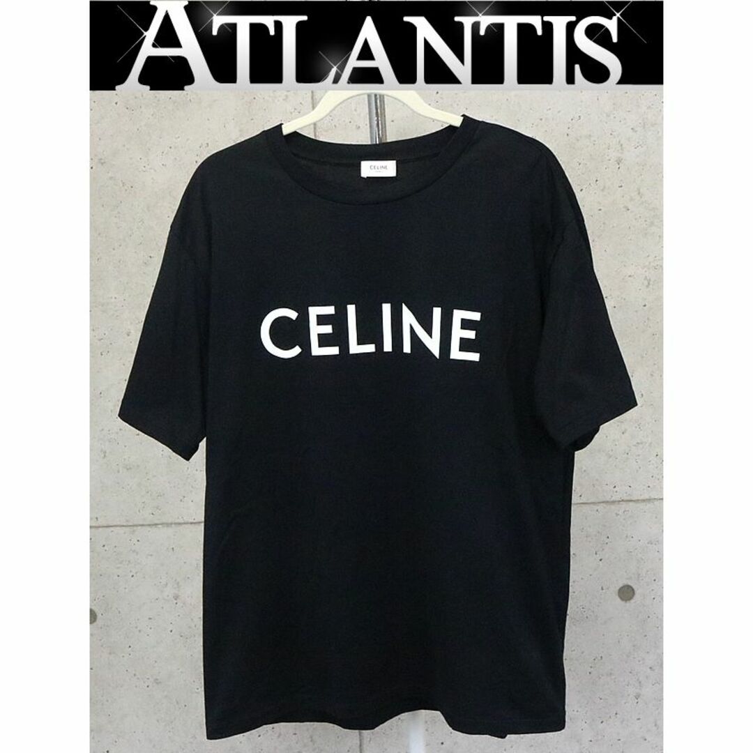 【美品】CELINE セリーヌ ロゴTシャツ ブラック Lサイズ メンズ